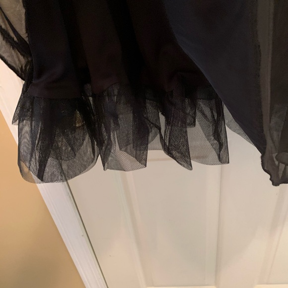 Plus size 20 illusions Beaded top black swing dres - Picture 4 of 6